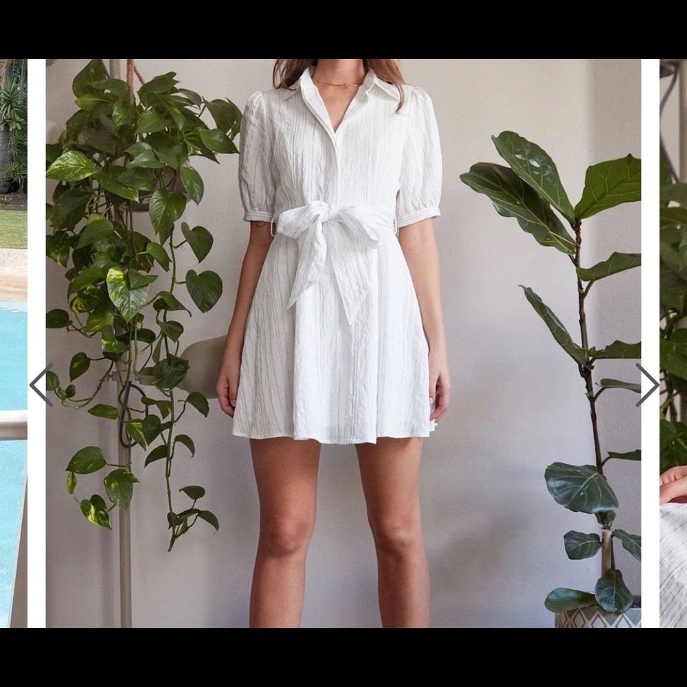 White summer dress never worn.